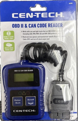 Cen tech obd code reader - cen-tech,