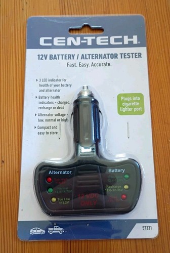 Cen tech battery - v,